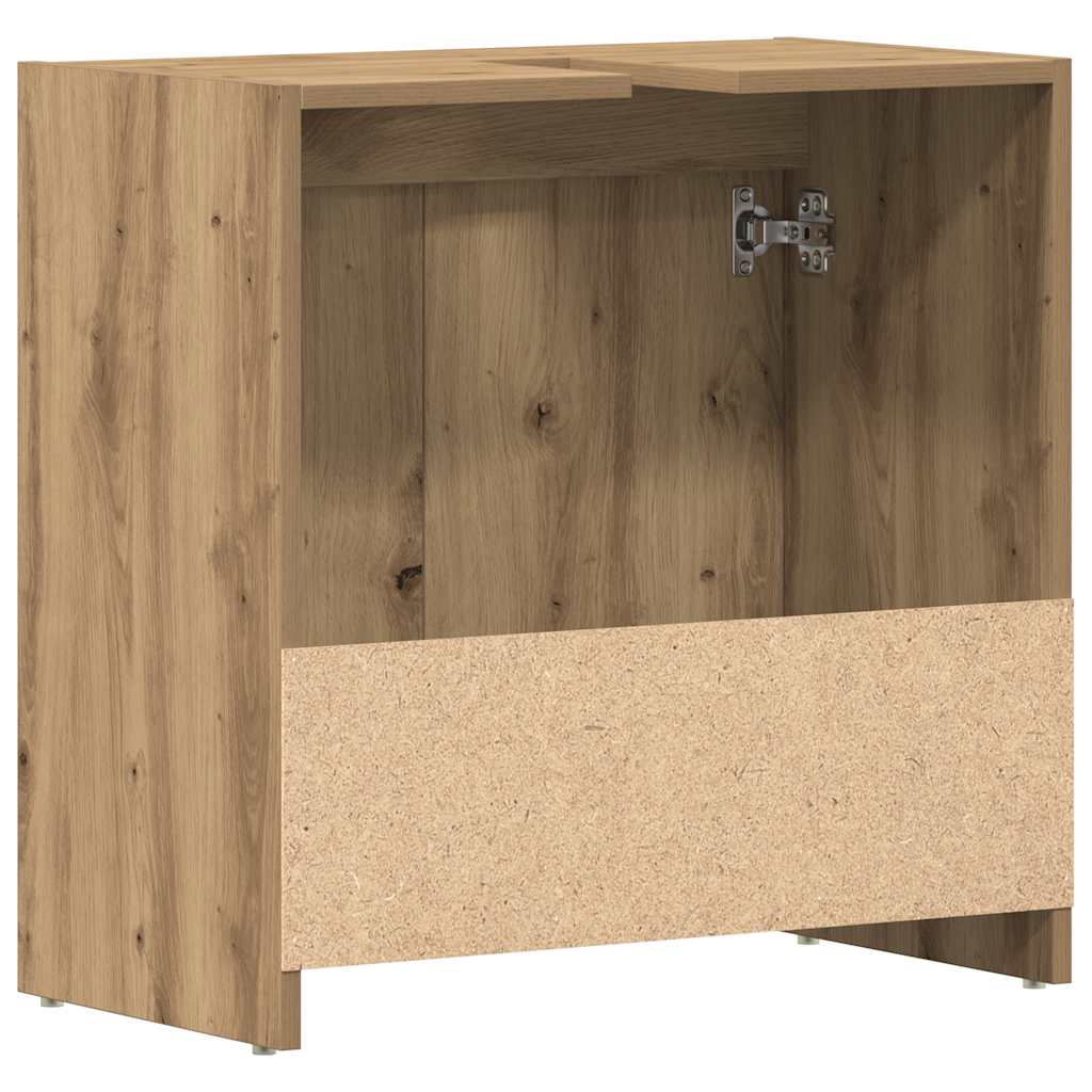 Artisan Oak Bathroom Sink Cabinet, 60x33x60 cm, Engineered Wood