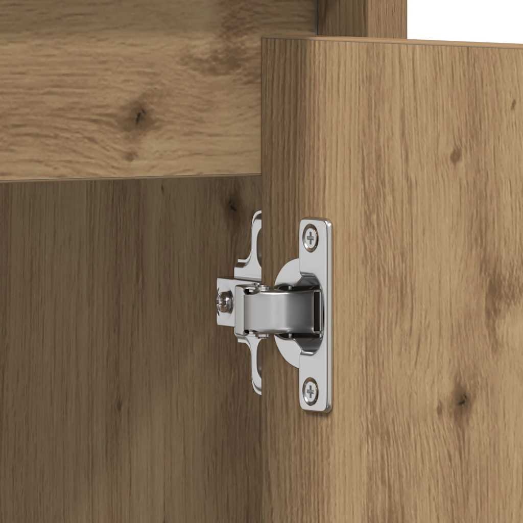 Artisan Oak Bathroom Sink Cabinet, 60x33x60 cm, Engineered Wood
