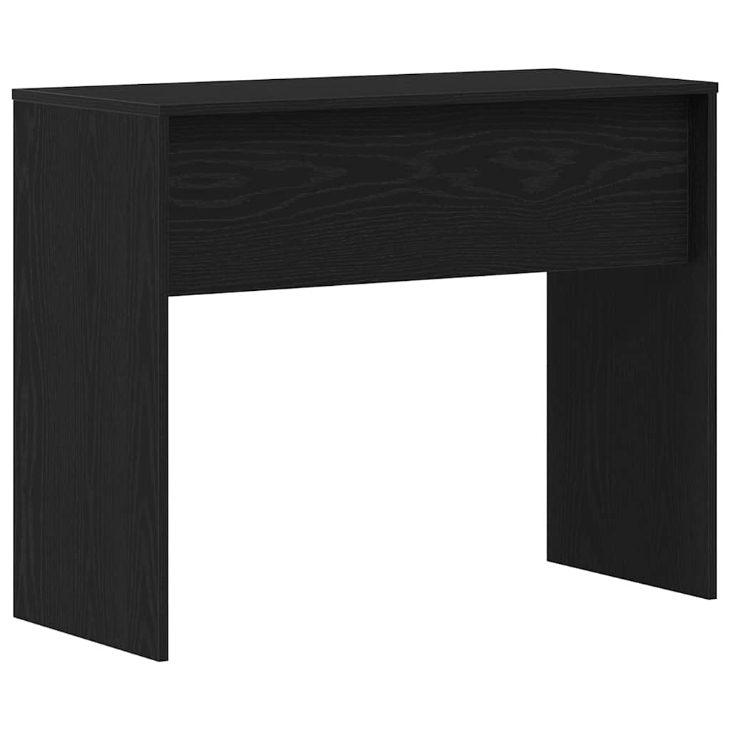 Compact Black Oak Desk - 90x40x72 cm Engineered Wood