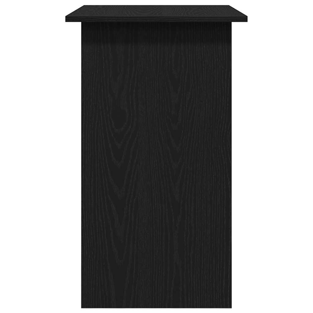 Compact Black Oak Desk 80x45x74 cm - Stylish Engineered Wood