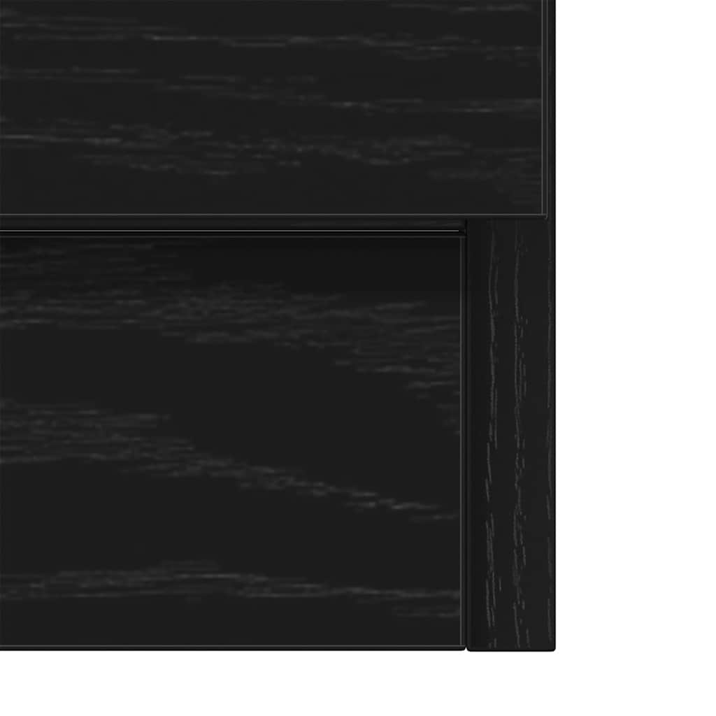 Black Oak Sink Cabinet 63x30x54 cm - Durable Engineered Wood