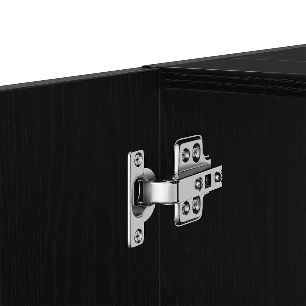Black Oak Sink Cabinet 63x30x54 cm - Durable Engineered Wood