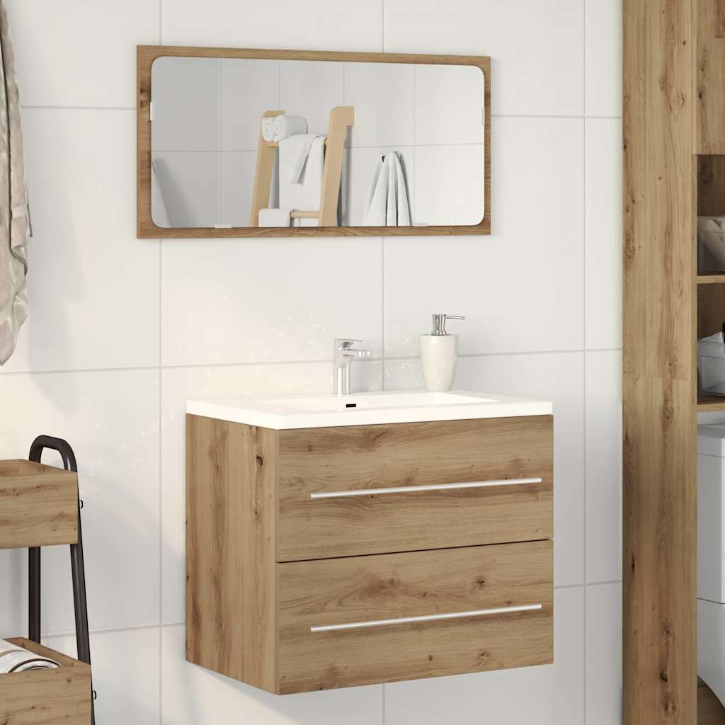 Artisan Oak Bathroom Sink Cabinet, Engineered Wood, 60x38.5x48 cm
