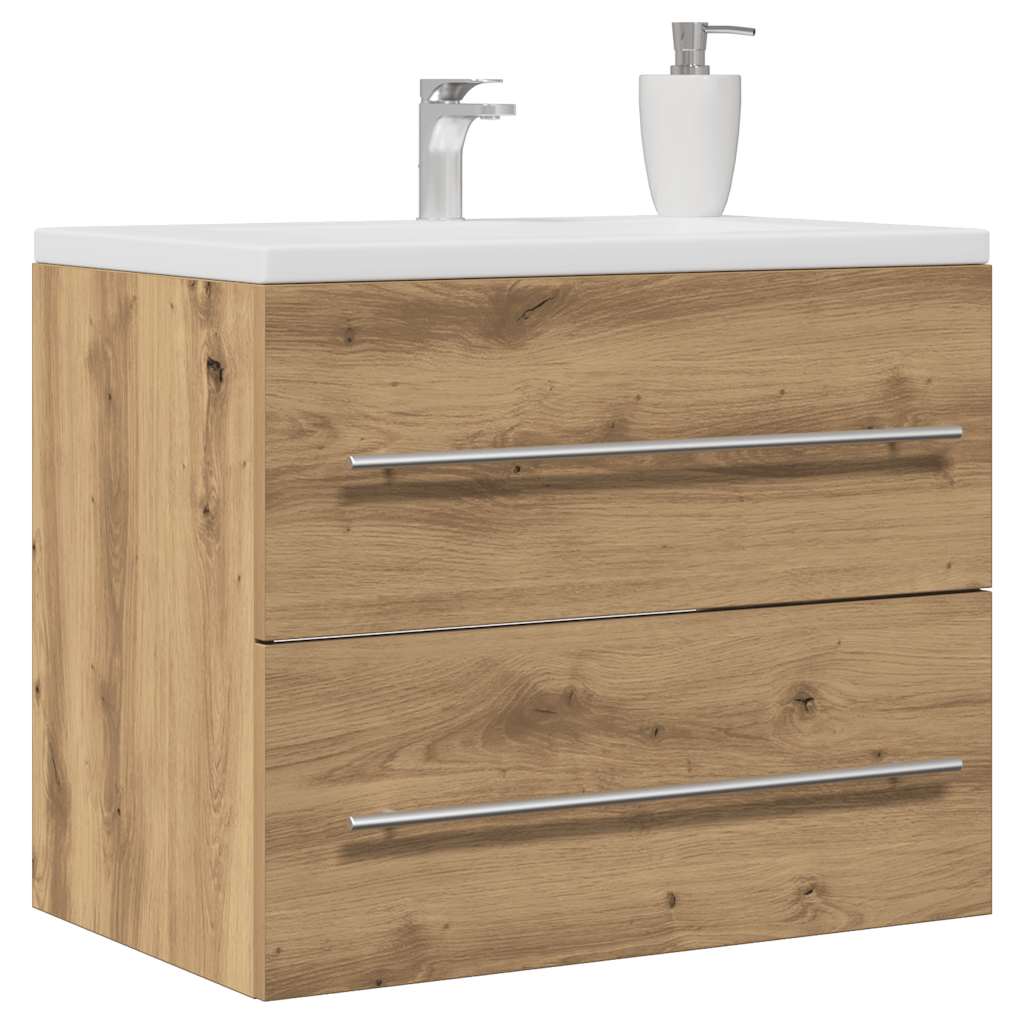 Artisan Oak Bathroom Sink Cabinet, Engineered Wood, 60x38.5x48 cm