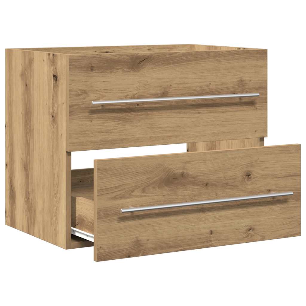 Artisan Oak Bathroom Sink Cabinet, Engineered Wood, 60x38.5x48 cm