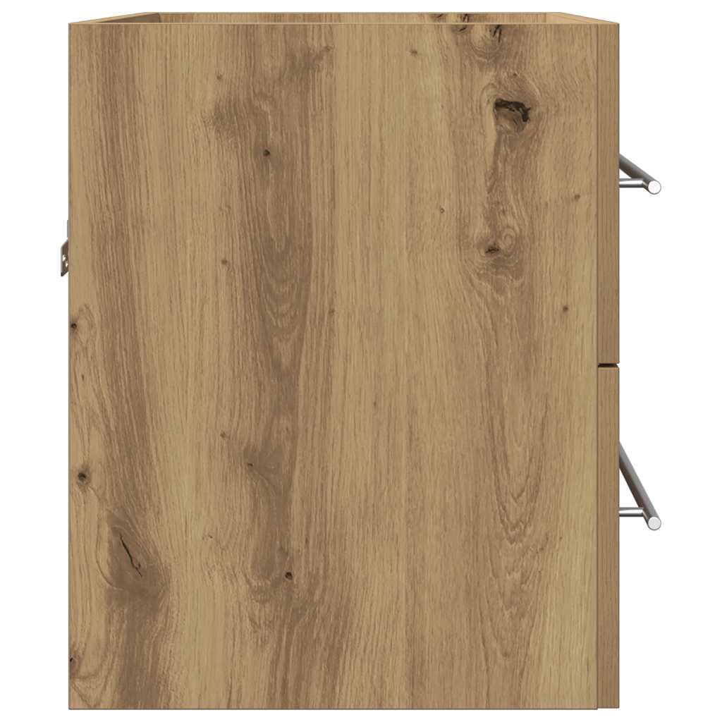 Artisan Oak Bathroom Sink Cabinet, Engineered Wood, 60x38.5x48 cm