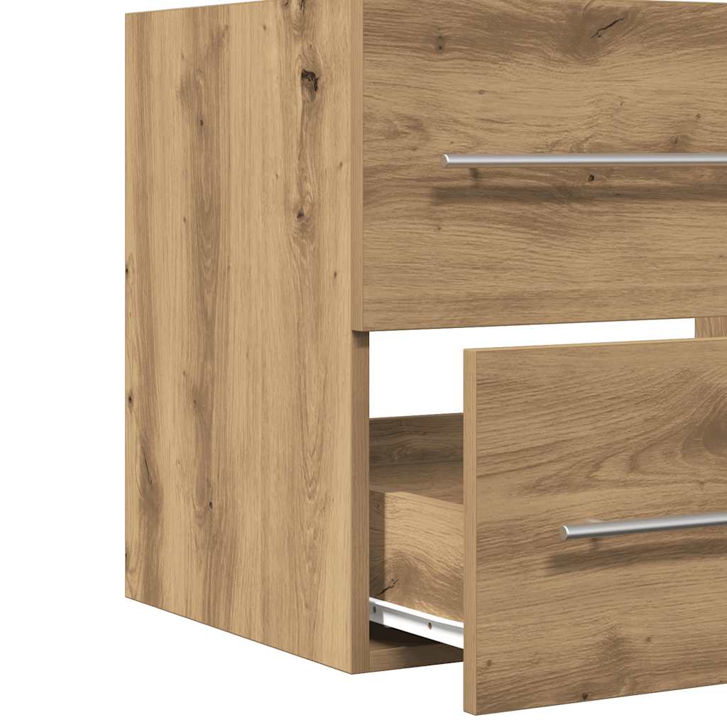 Artisan Oak Bathroom Sink Cabinet, Engineered Wood, 60x38.5x48 cm