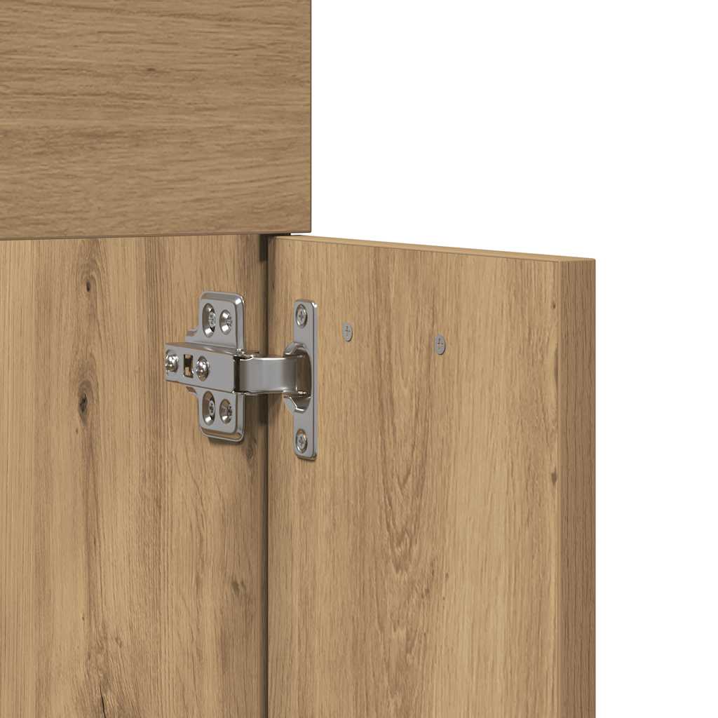 Artisan Oak 2-Piece Bathroom Set: Engineered Wood Elegance