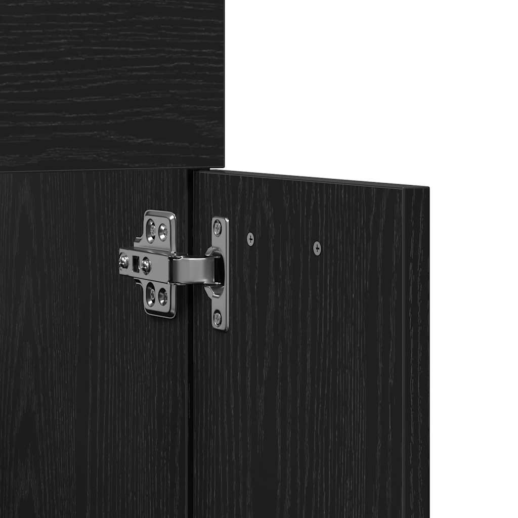 Black Oak Bathroom Furniture Set - 2 Piece Engineered Wood