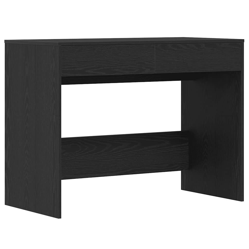 Black Oak Desk, 101x50x76.5 cm, Engineered Wood