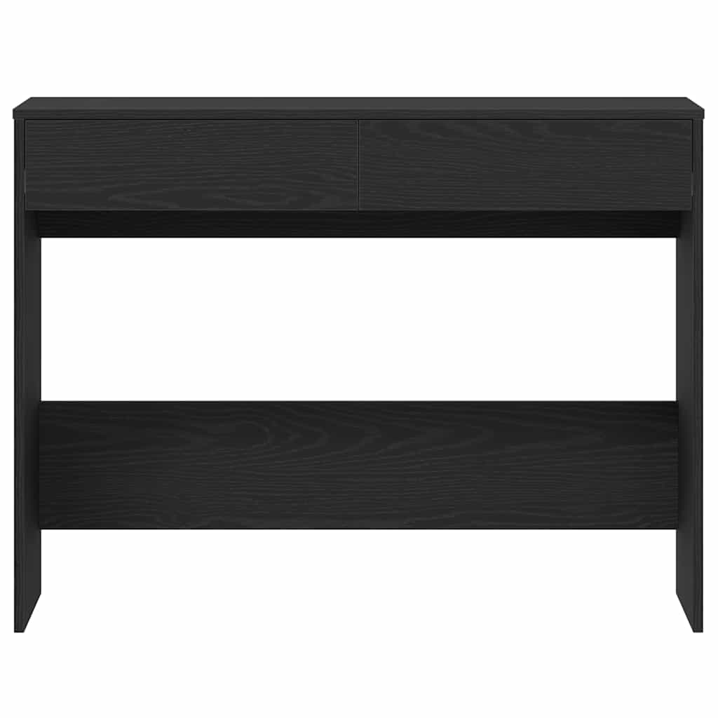 Black Oak Desk, 101x50x76.5 cm, Engineered Wood