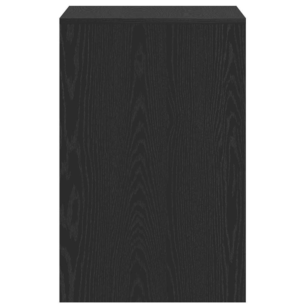Black Oak Desk, 101x50x76.5 cm, Engineered Wood
