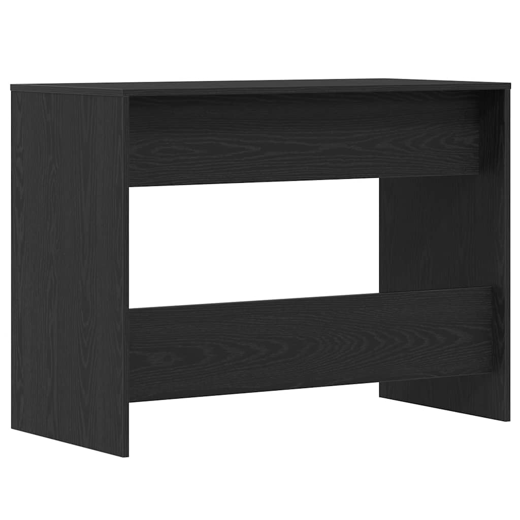 Black Oak Desk, 101x50x76.5 cm, Engineered Wood