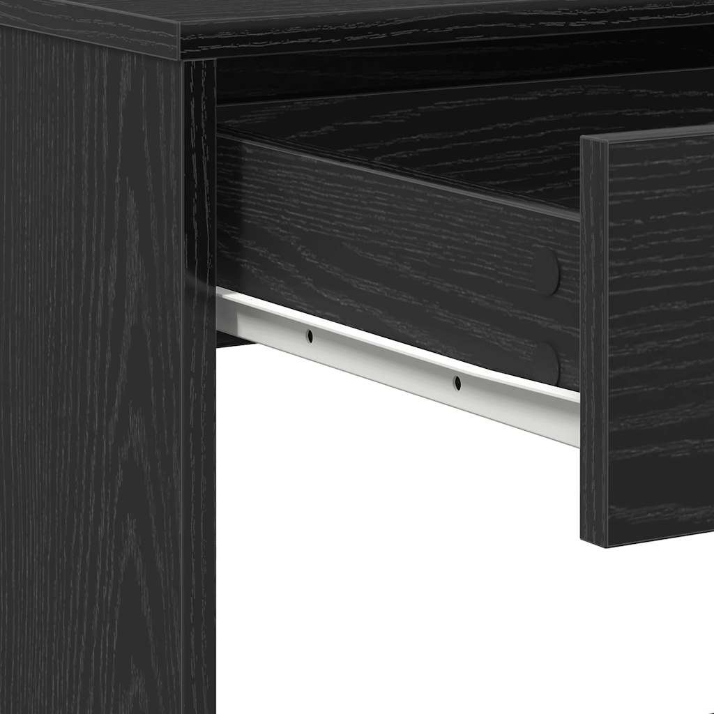 Black Oak Desk, 101x50x76.5 cm, Engineered Wood