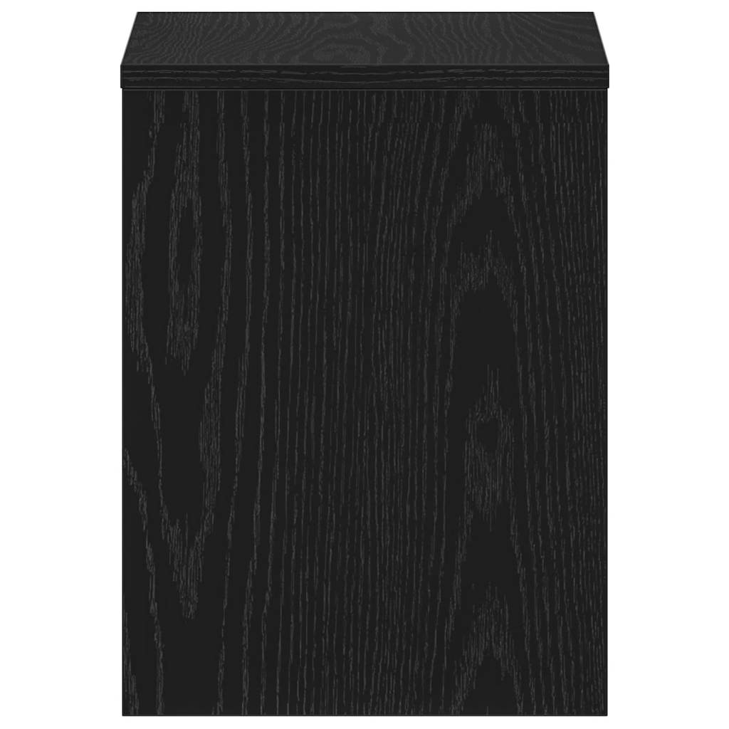 Bedside Cabinets 2 pcs Black Oak 40x30x40 cm Engineered Wood