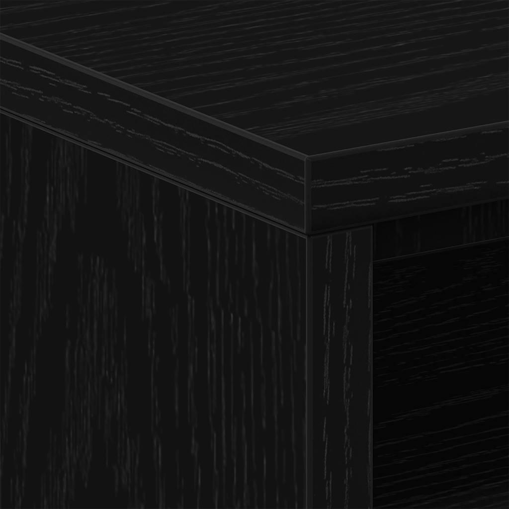 Bedside Cabinets 2 pcs Black Oak 40x30x40 cm Engineered Wood