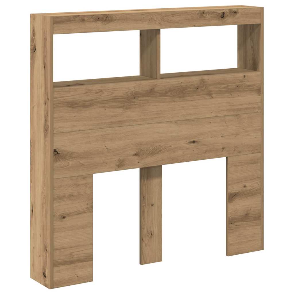 LED Headboard Cabinet - Artisan Oak - 100x17x102 cm