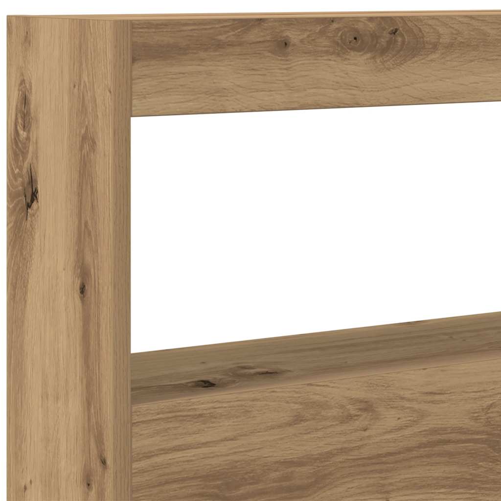 LED Headboard Cabinet - Artisan Oak - 100x17x102 cm