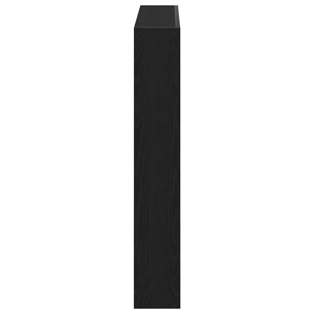 LED Headboard Cabinet - Black Oak, 100x17x102 cm
