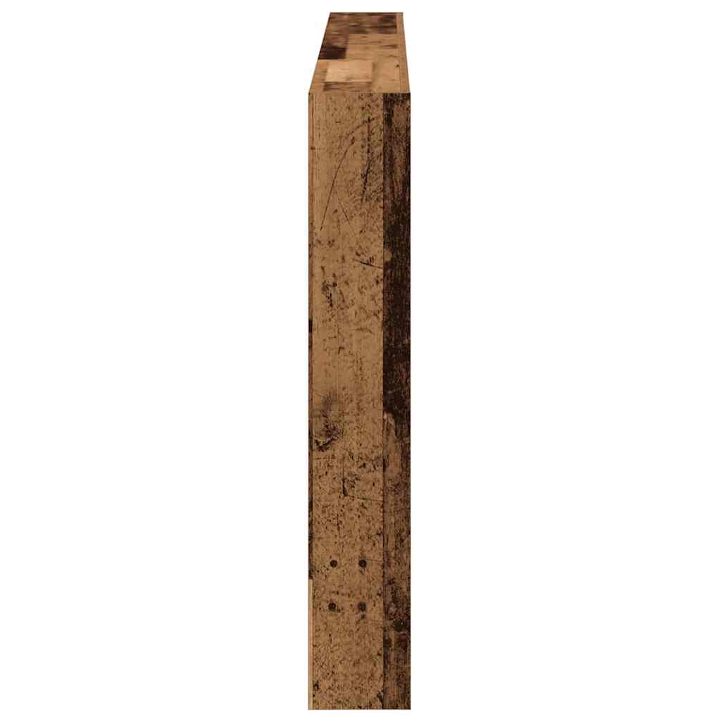 Rustic Oak LED Headboard Cabinet 180x17x102 cm - Stylish Storage