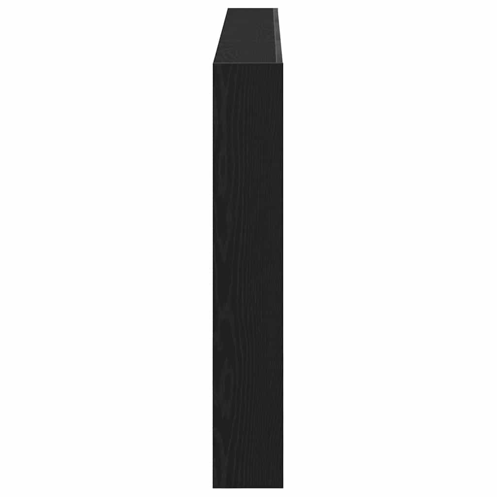 LED Black Oak Headboard Cabinet 180x17x102 cm - Modern Design