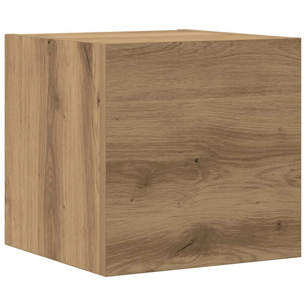 6 Piece TV Cabinet Set Wall-mounted Artisan Oak Engineered Wood