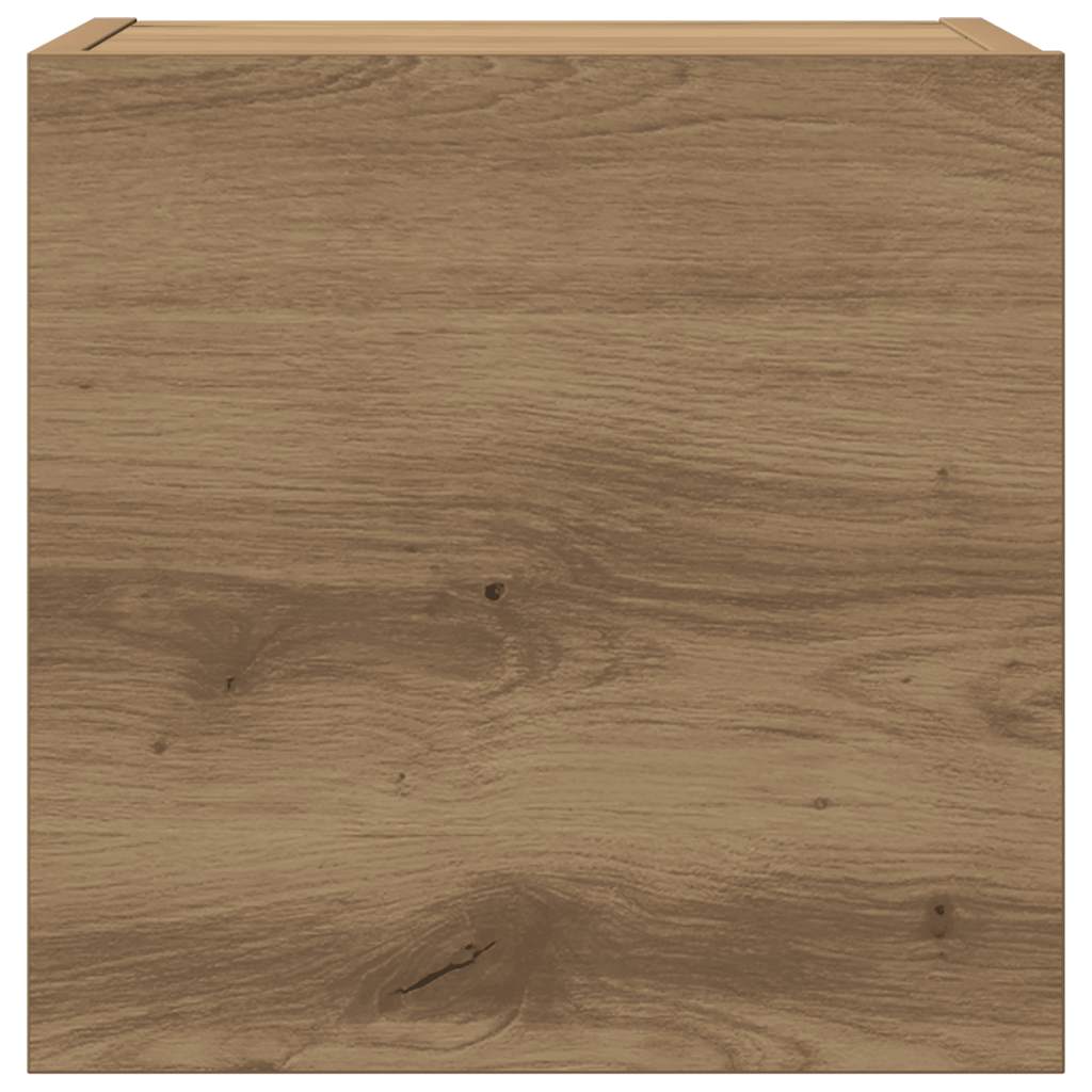 6 Piece TV Cabinet Set Wall-mounted Artisan Oak Engineered Wood