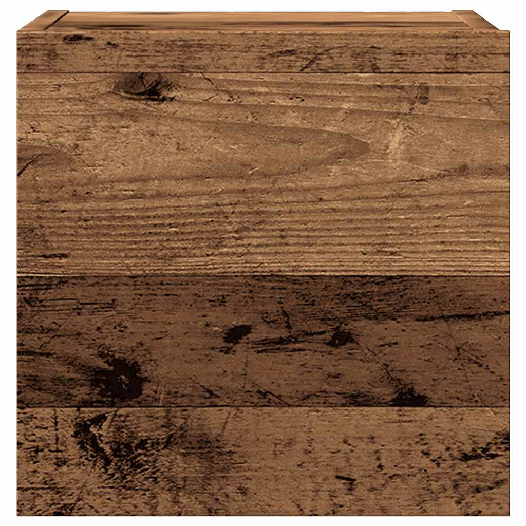 9 Piece TV Cabinet Set Wall-mounted Old Wood Engineered Wood