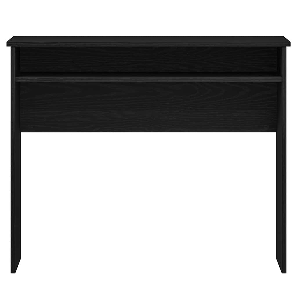 Sleek Black Oak Desk 90x50x74 cm - Durable Engineered Wood