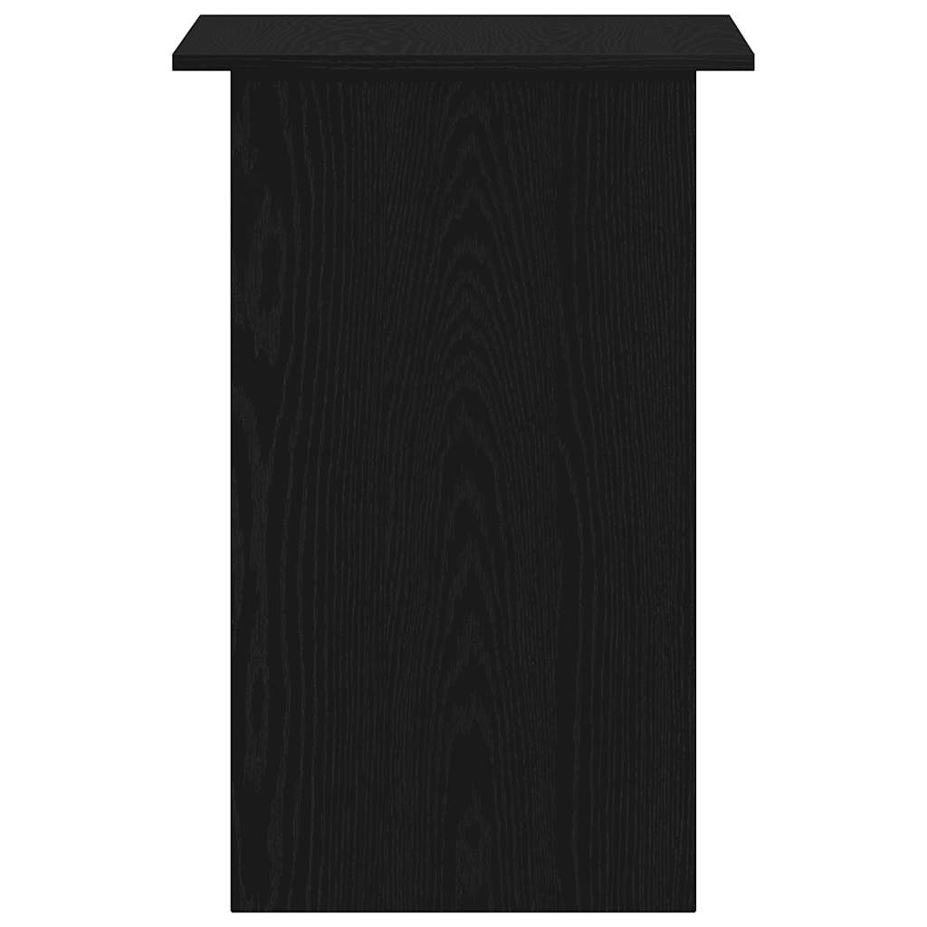 Sleek Black Oak Desk 90x50x74 cm - Durable Engineered Wood