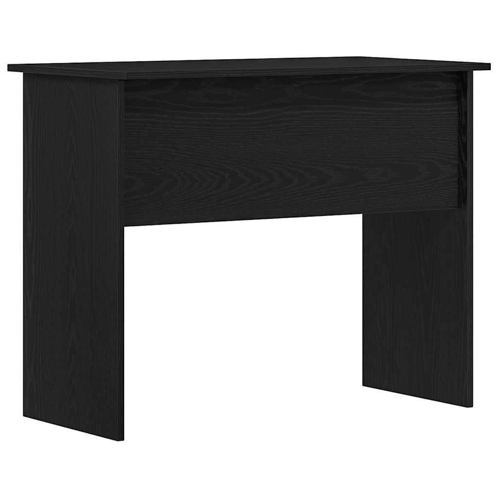 Sleek Black Oak Desk 90x50x74 cm - Durable Engineered Wood