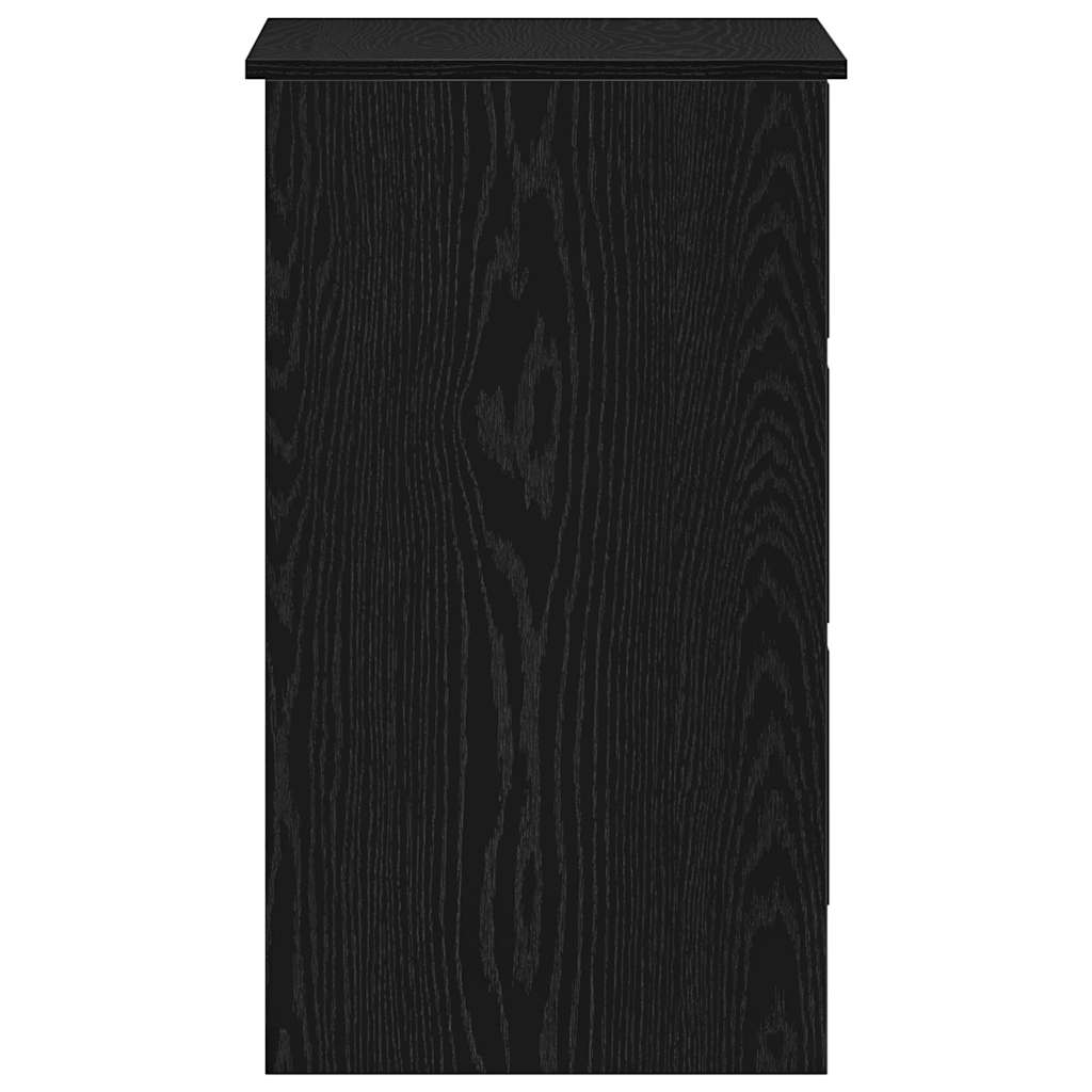 Black Oak Engineered Wood Desk 90x45x76 cm | Sleek & Stylish