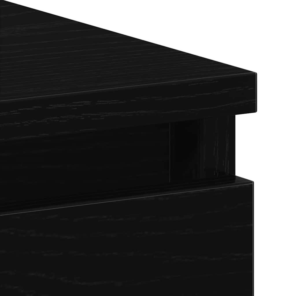 Black Oak Engineered Wood Desk 90x45x76 cm | Sleek & Stylish