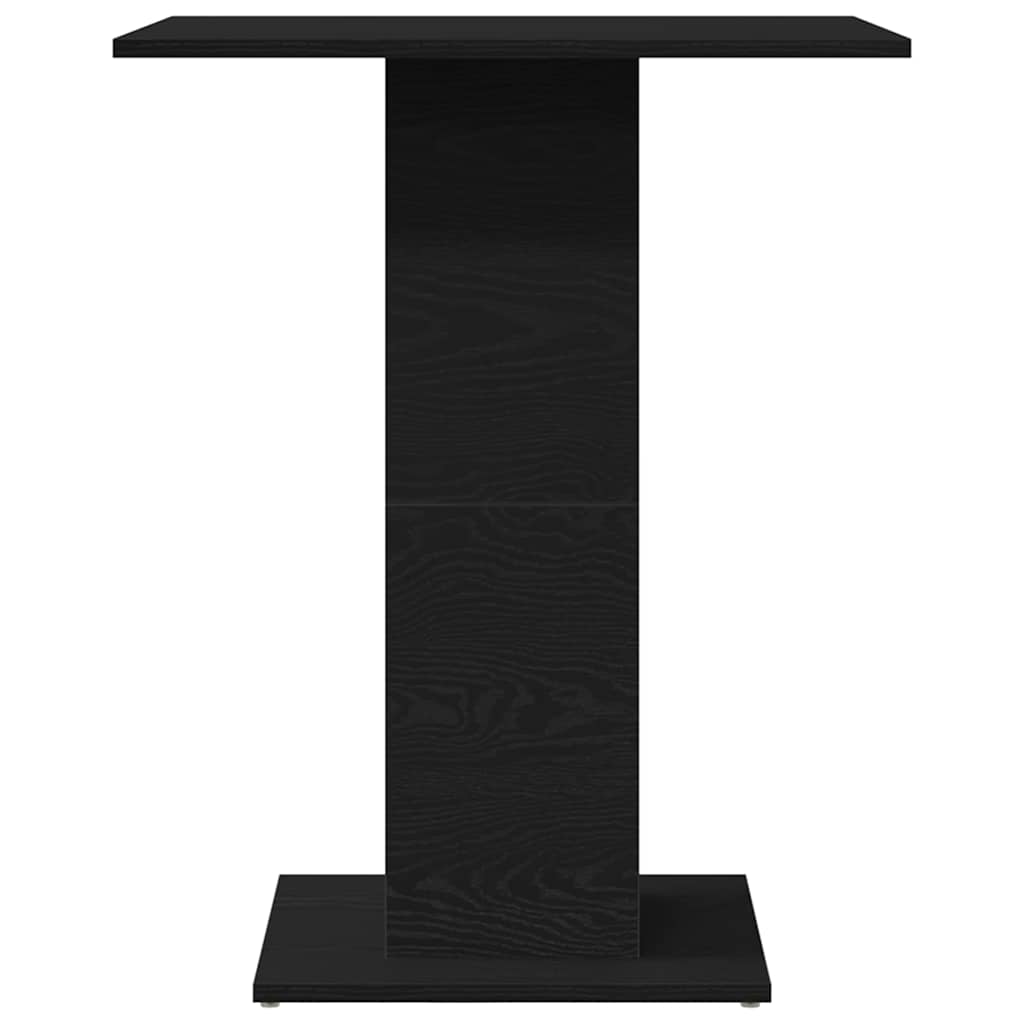 Black Oak Bistro Table - 60x60x75 cm Engineered Wood