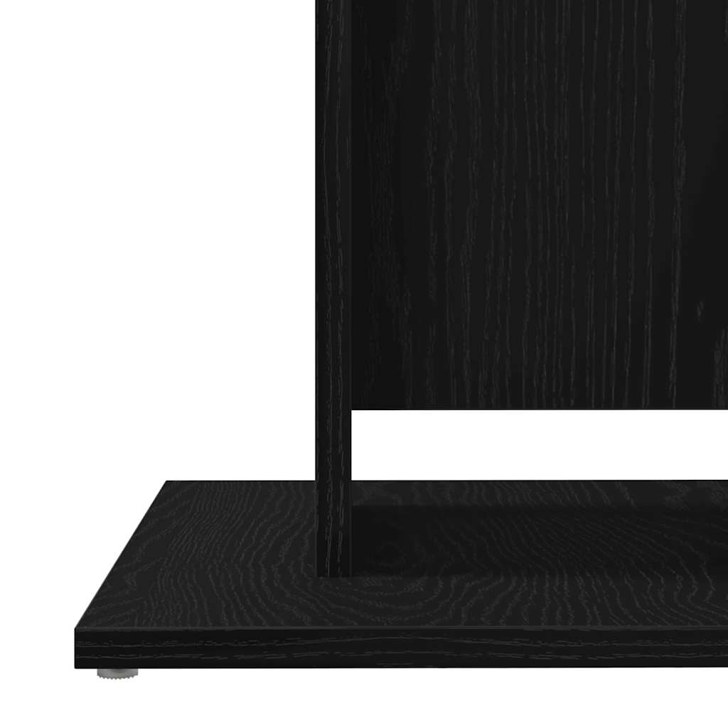 Black Oak Bistro Table - 60x60x75 cm Engineered Wood
