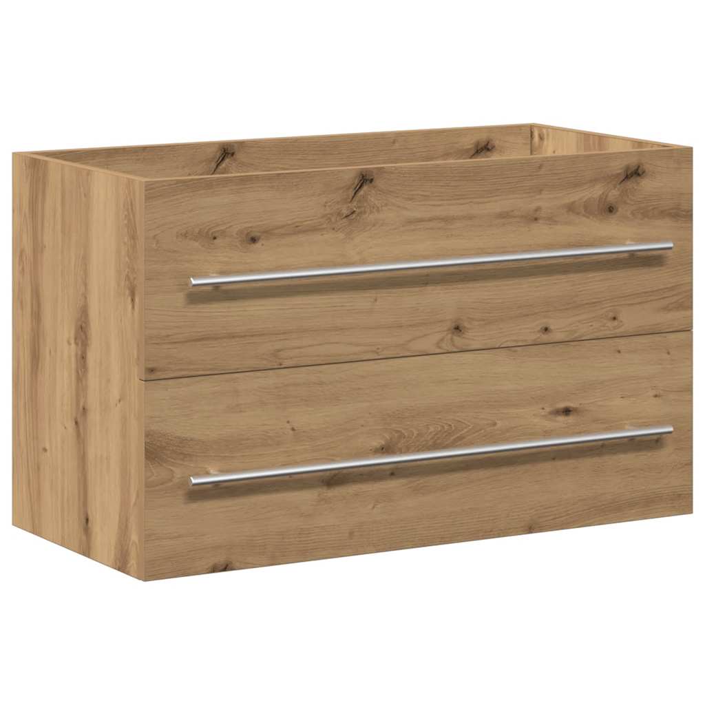 Artisan Oak Bathroom Sink Cabinet 80cm - Engineered Wood