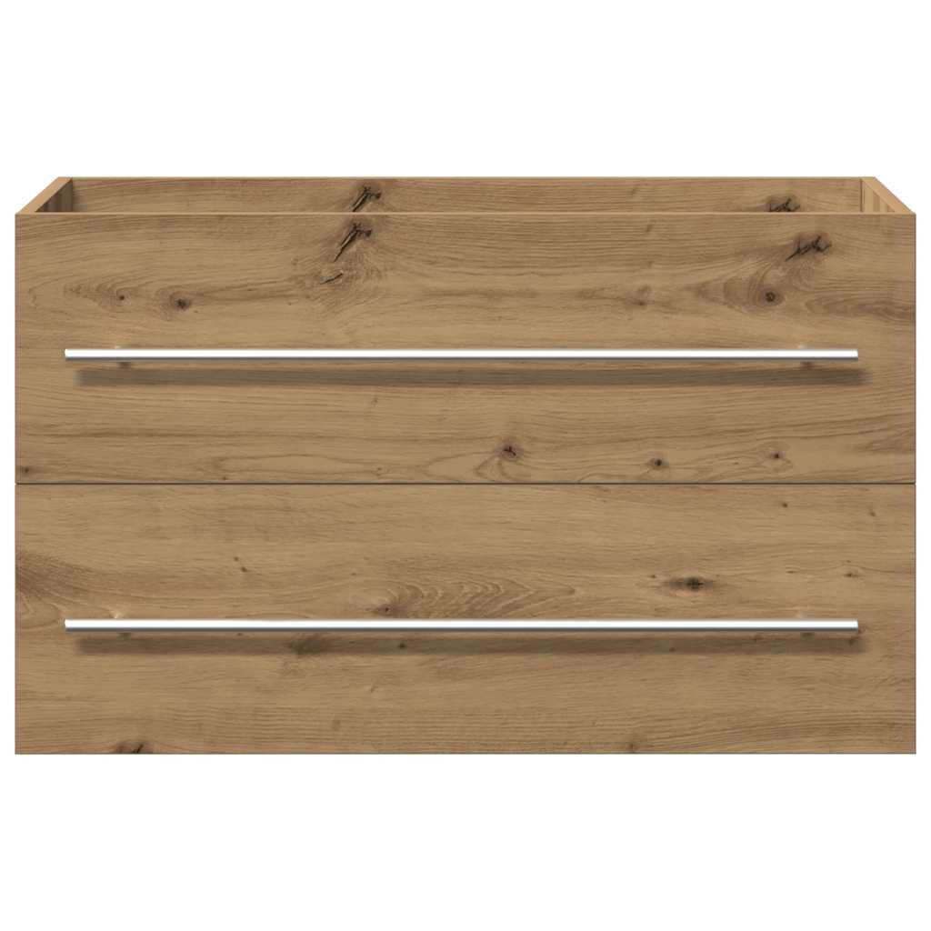 Artisan Oak Bathroom Sink Cabinet 80cm - Engineered Wood