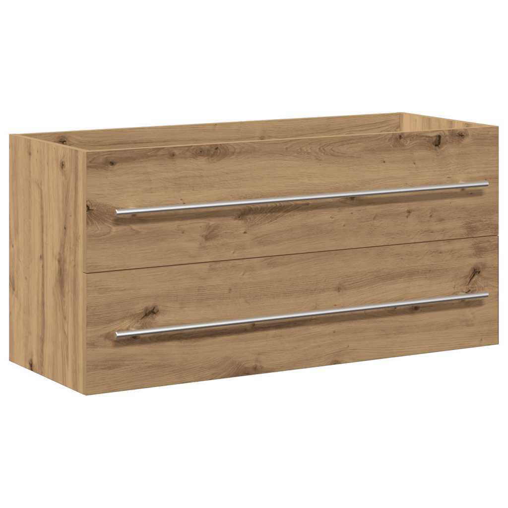 Artisan Oak Bathroom Sink Cabinet, 100x38.5x48 cm, Engineered Wood