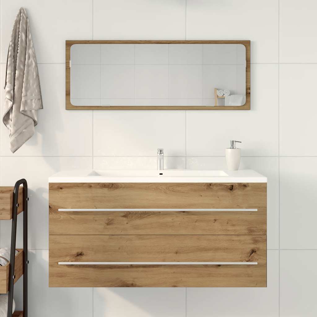 Artisan Oak Bathroom Sink Cabinet, 100x38.5x48 cm, Engineered Wood
