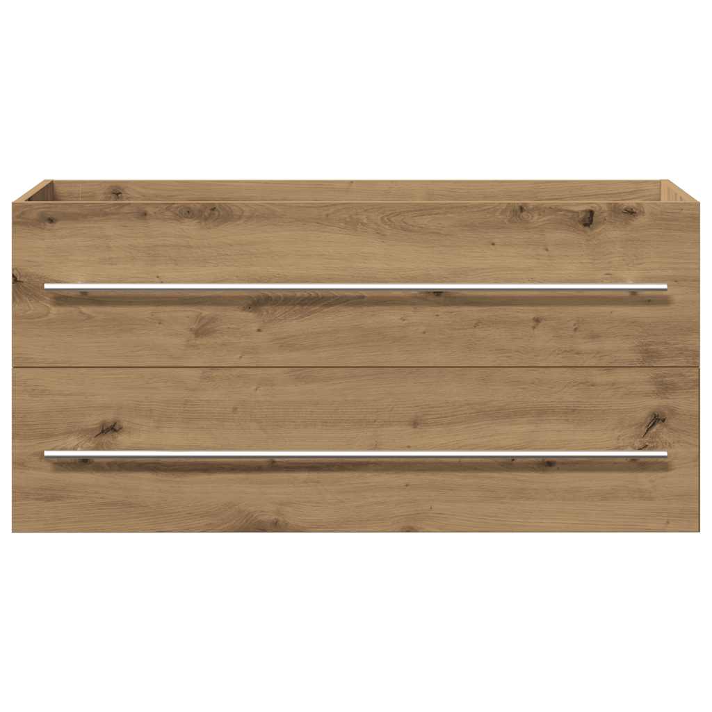 Artisan Oak Bathroom Sink Cabinet, 100x38.5x48 cm, Engineered Wood