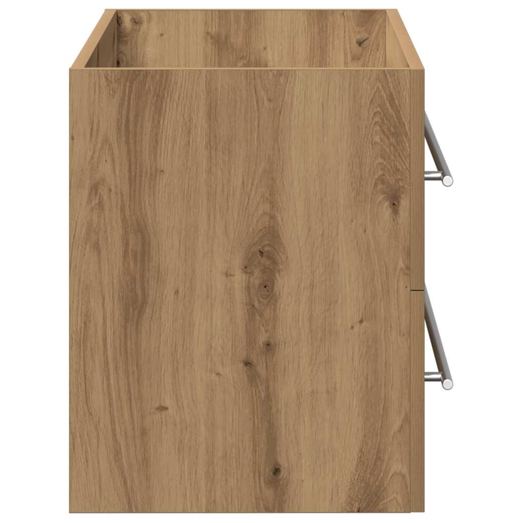 Artisan Oak Bathroom Sink Cabinet, 100x38.5x48 cm, Engineered Wood