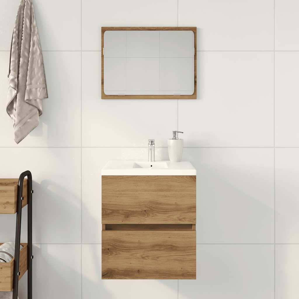 Artisan Oak Bathroom Sink Cabinet 41x38.5x45 cm - Engineered Wood