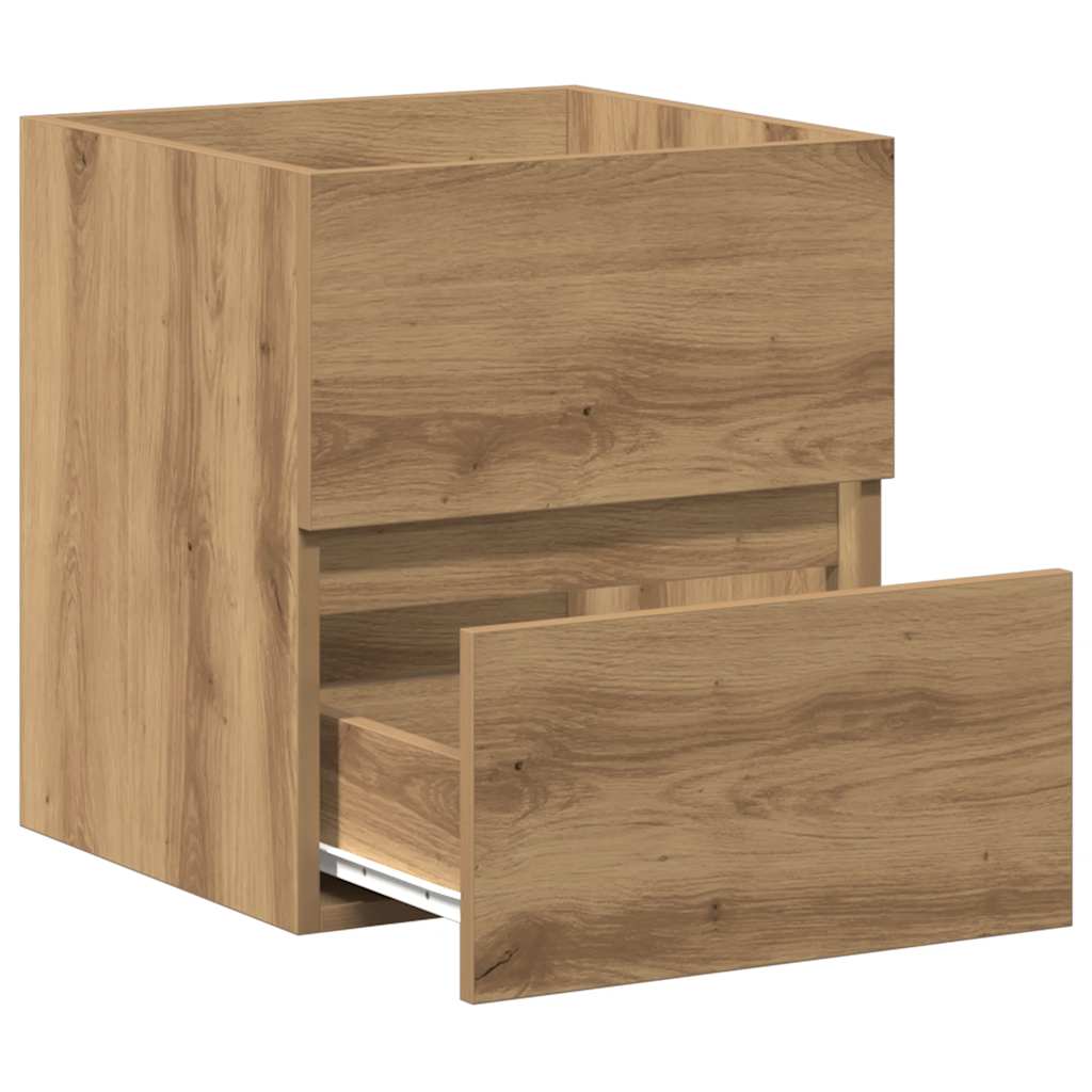 Artisan Oak Bathroom Sink Cabinet 41x38.5x45 cm - Engineered Wood