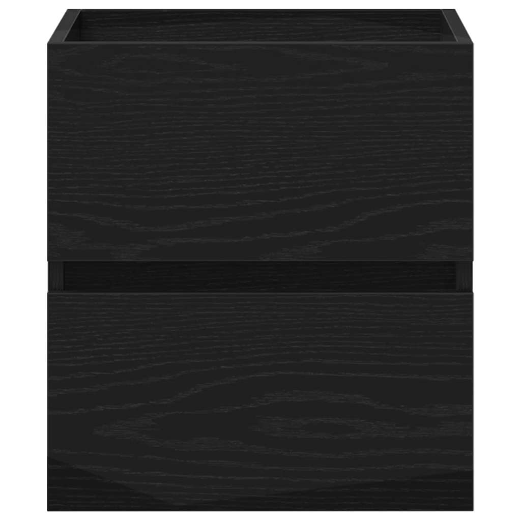 Black Oak Bathroom Sink Cabinet - 41x38.5x45 cm Engineered Wood