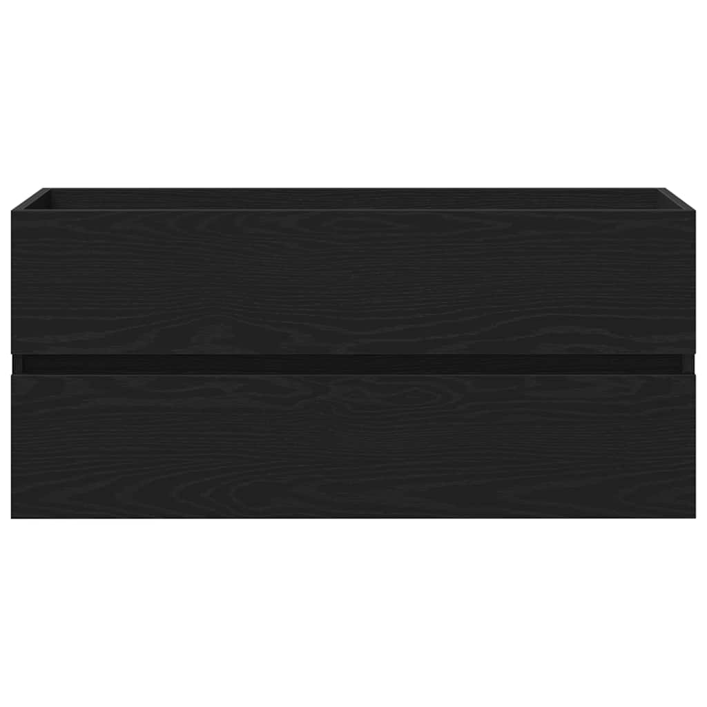 Black Oak Sink Cabinet - 100x38.5x45 cm Engineered Wood