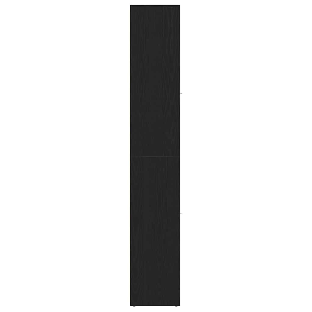 Black Oak Bathroom Cabinet - Engineered Wood 30x30x183.5 cm