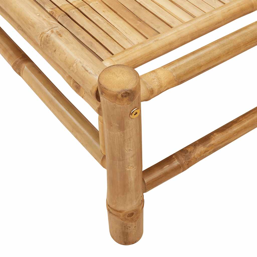 Eco-Friendly Bamboo Sun Lounger 55x199x30 cm - Natural Relaxation