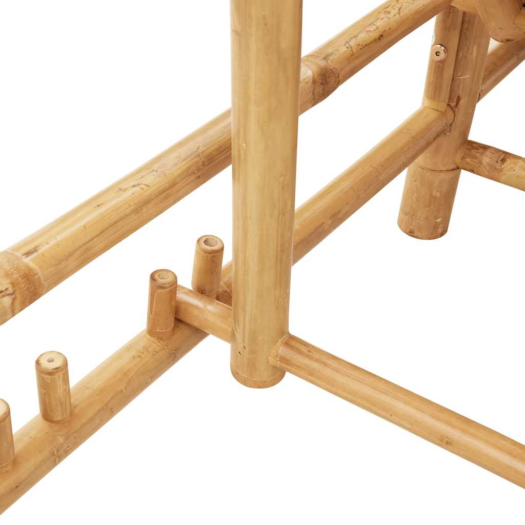 Eco-Friendly Bamboo Sun Lounger 55x199x30 cm - Natural Relaxation