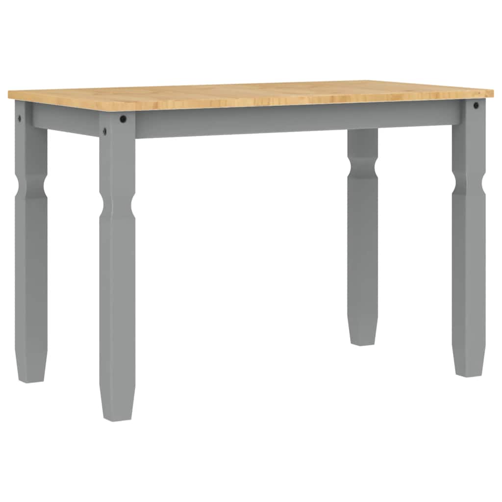 5 Piece Dining Set Panama Grey Solid Wood Pine