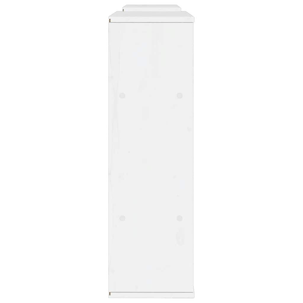 5 Piece TV Units with Storage ODDA White Solid Wood Pine